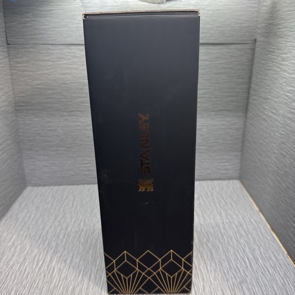 Stanley Quencher H2.0 FlowState 40oz Tumbler Deco Black Gloss Gold Handle‎ - Picture 4 of 12
